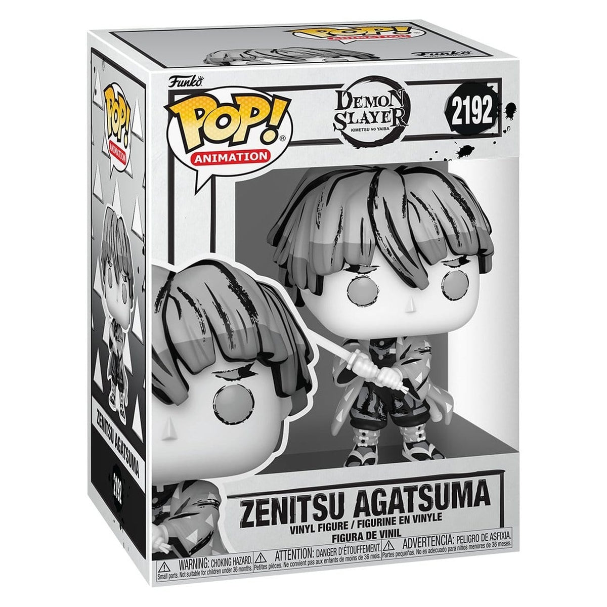 Product image Demon Slayer: Kimetsu no Yaiba POP! Animation Vinyl Figure Zenitsu (Sumi-Ink) 9 cm