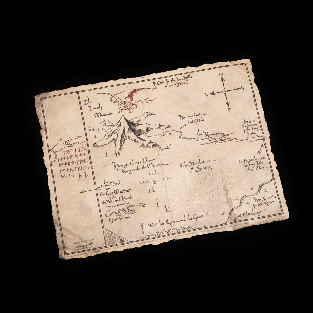 Immagine del prodotto Lo Hobbit stampa d’arte Thorin's Map 40 x 30 cm