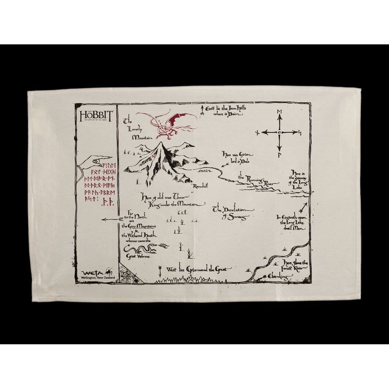 Immagine del prodotto Lo Hobbit Strofinaccio Mappa di Thorin 72 cm