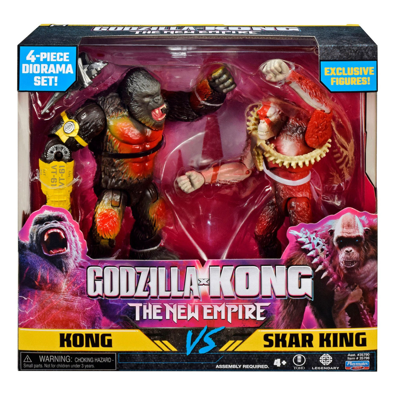Immagine del prodotto Godzilla x Kong: The New Empire Diorama Set 2 pezzi Kong vs Skar 15 cm