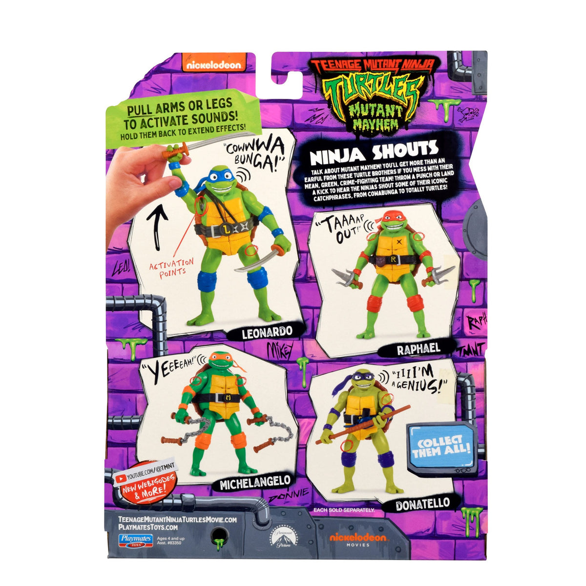 Immagine del prodotto Teenage Mutant Ninja Turtles: Mutant Mayhem Ninja Shouts action figure Leonardo 14 cm
