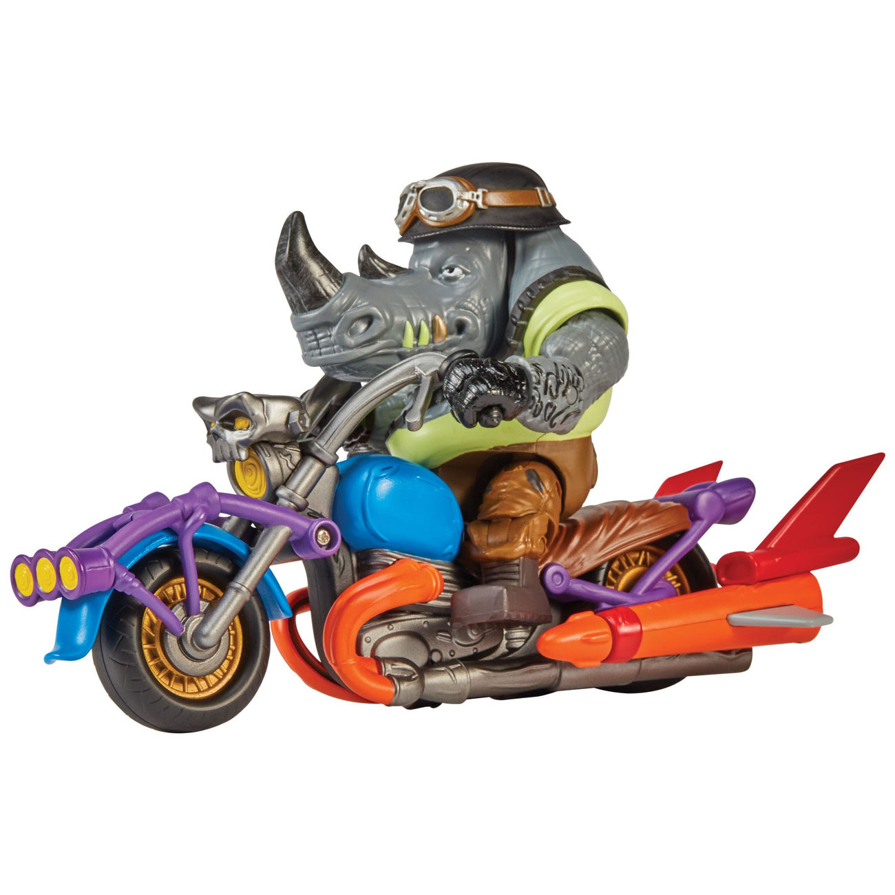 Immagine del prodotto Teenage Mutant Ninja Turtles action figure con veicolo Rocksteady & Chopper 12 cm