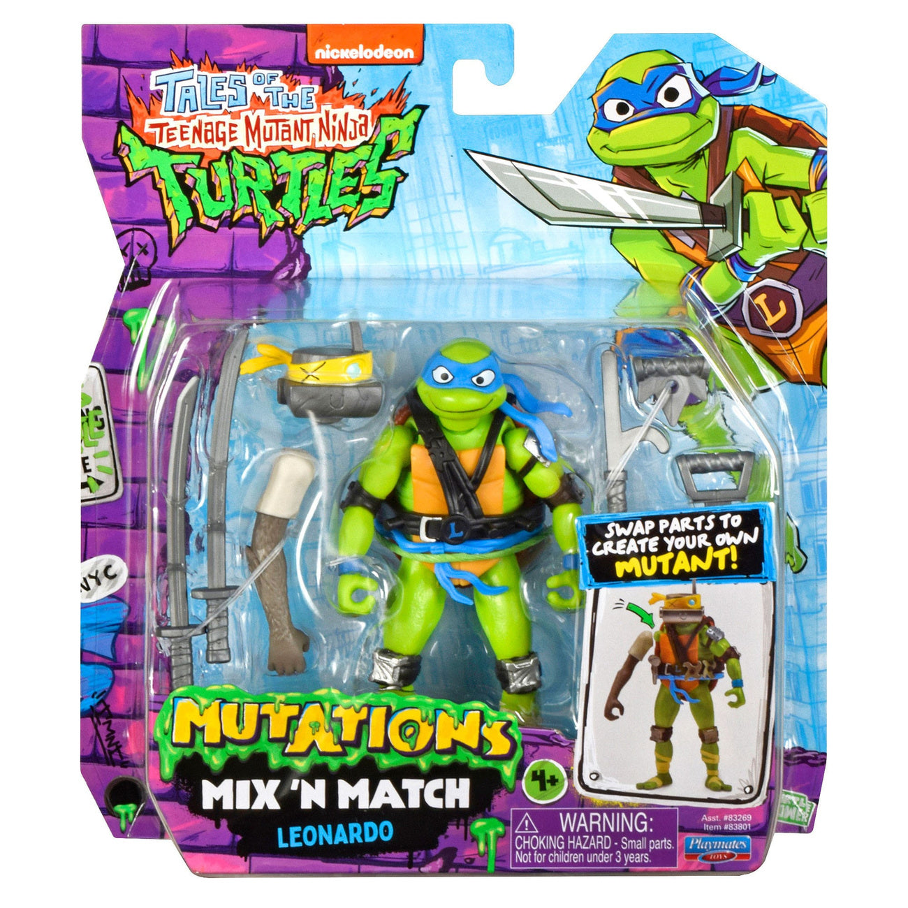Immagine del prodotto Tales of the Teenage Mutant Ninja Turtles action figure Mix 'n Match Leonardo 12 cm