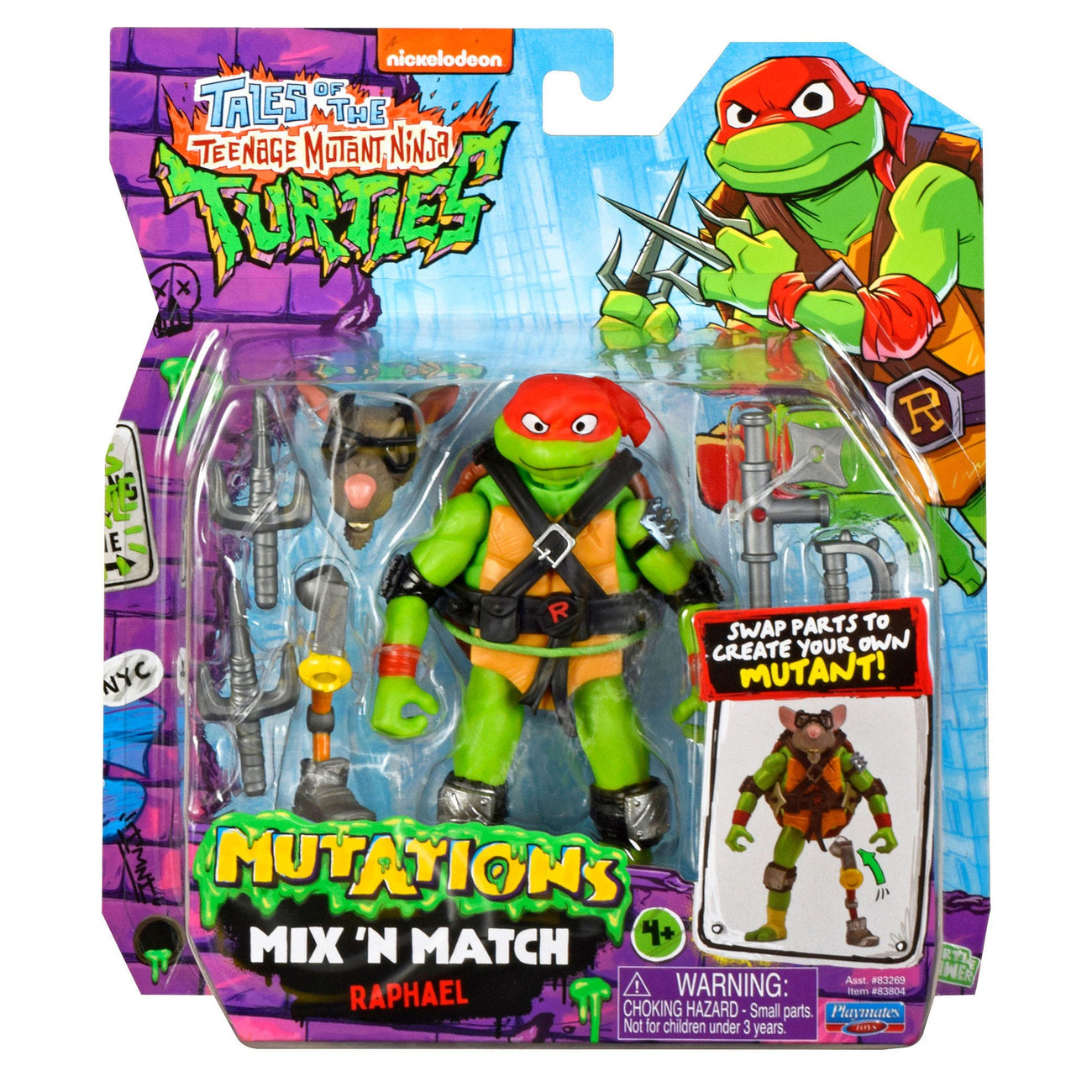 Product image Tales of the Teenage Mutant Ninja Turtles Mix 'n Match Action Figure Raphael 12 cm