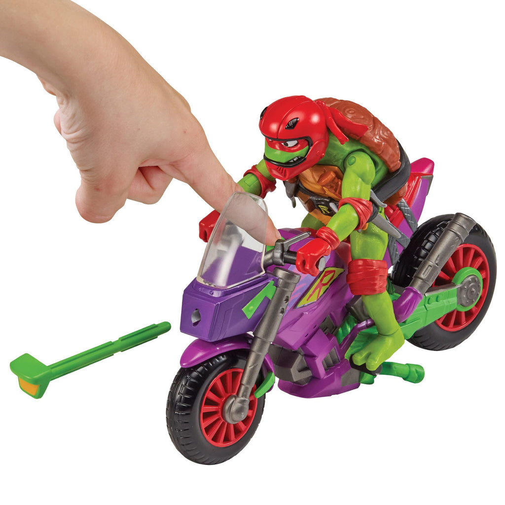 Immagine del prodotto Le Avventure delle Teenage Mutant Ninja Turtles Action figure con veicolo Raphael & Purple Dragon 12 cm