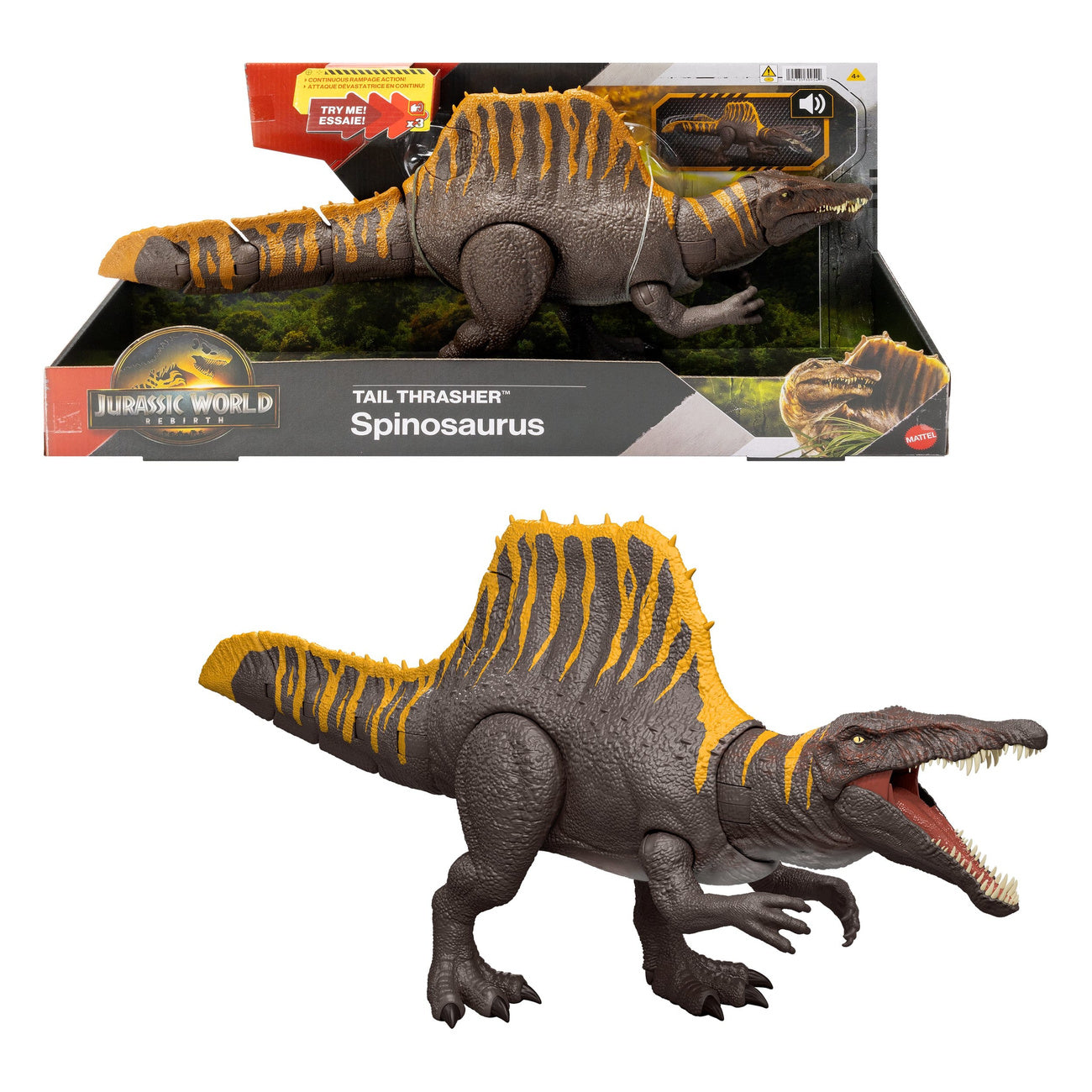 Immagine del prodotto Jurassic World: La Rinascita action figure Tail Thrasher Spinosaurus 55 cm