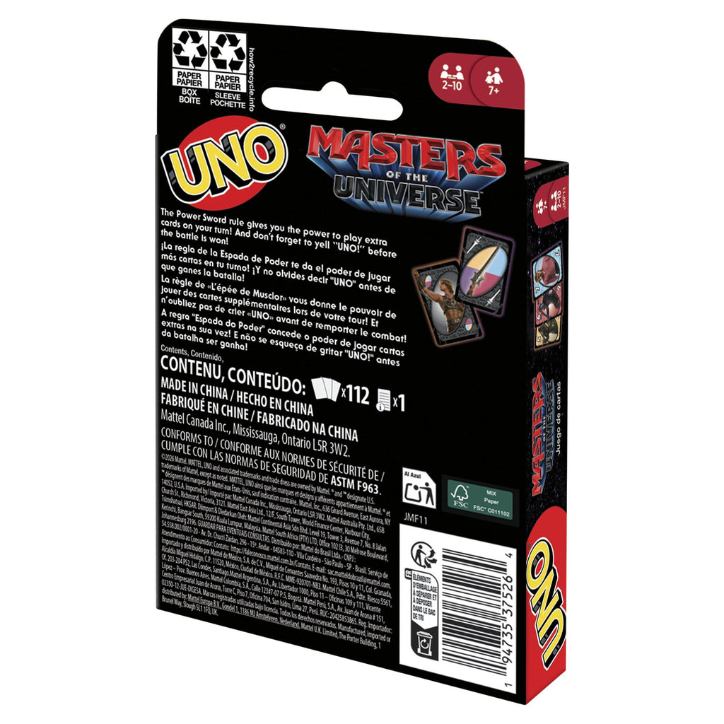 Immagine del prodotto Masters of the Universe 2026 Movie – Gioco di carte UNO