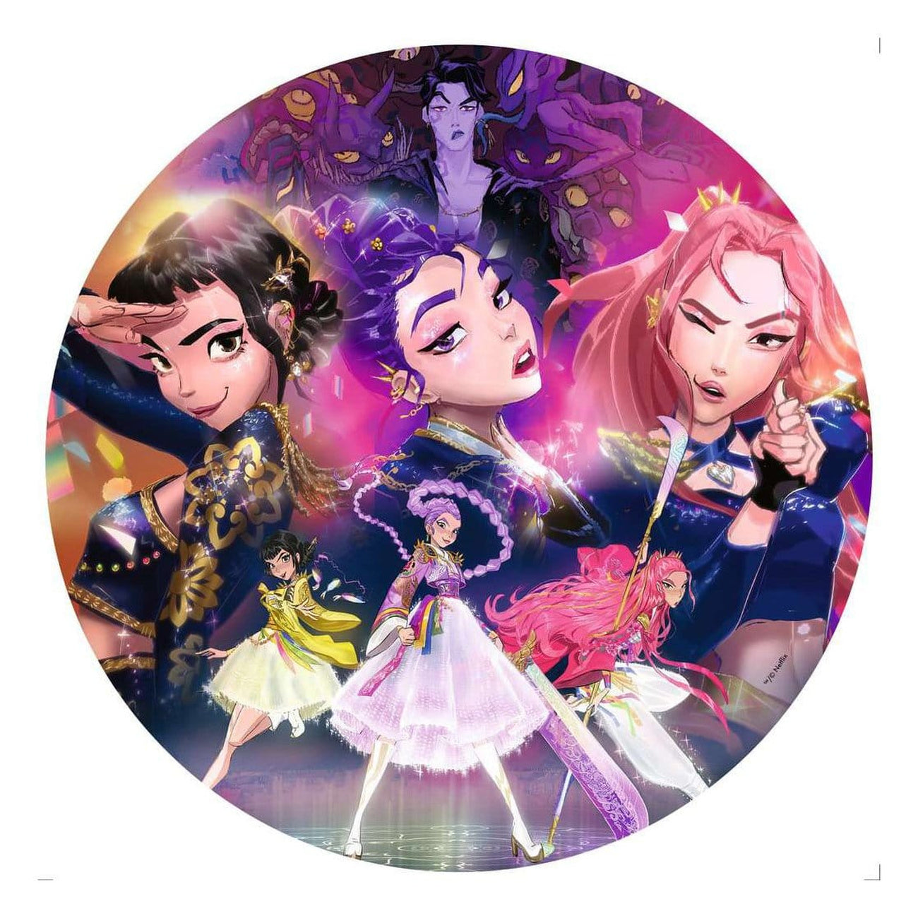 Immagine del prodotto KPop Demon Hunters Puzzle rotondo For the fans! (500 pezzi)