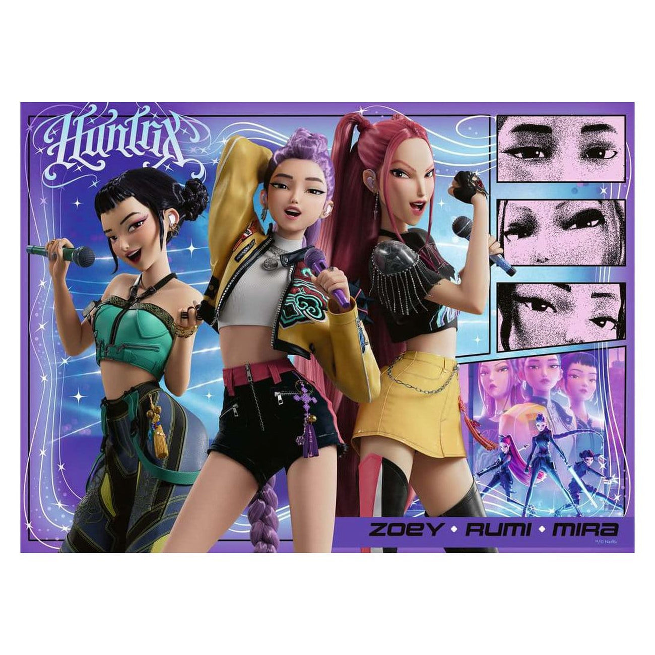 Immagine del prodotto Puzzle per bambini KPop Demon Hunters Happy fans, happy Honmoon! (100 pezzi XXL)