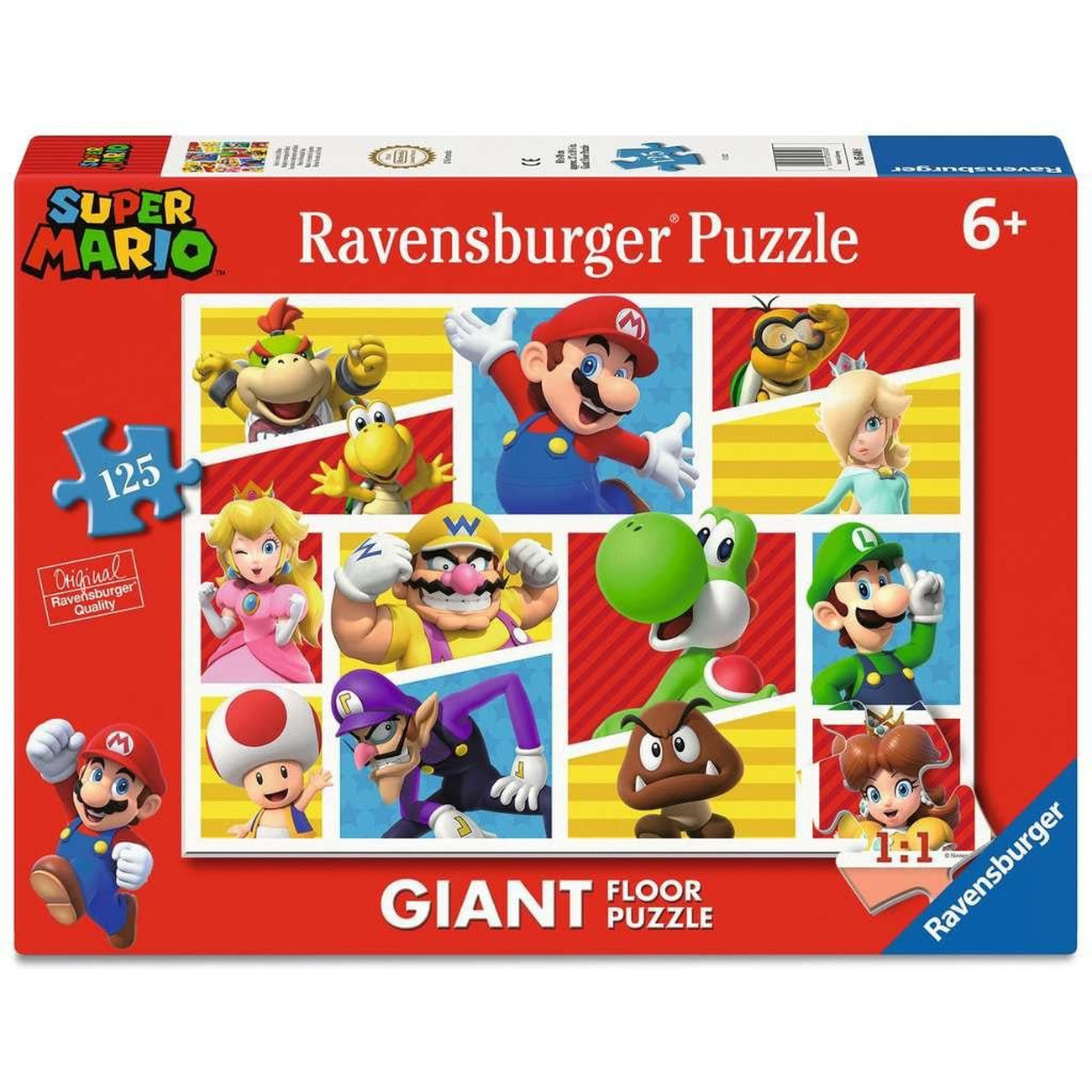 Immagine del prodotto Super Mario Giant Floor Puzzle Amici e nemici di Mario (125 pezzi)