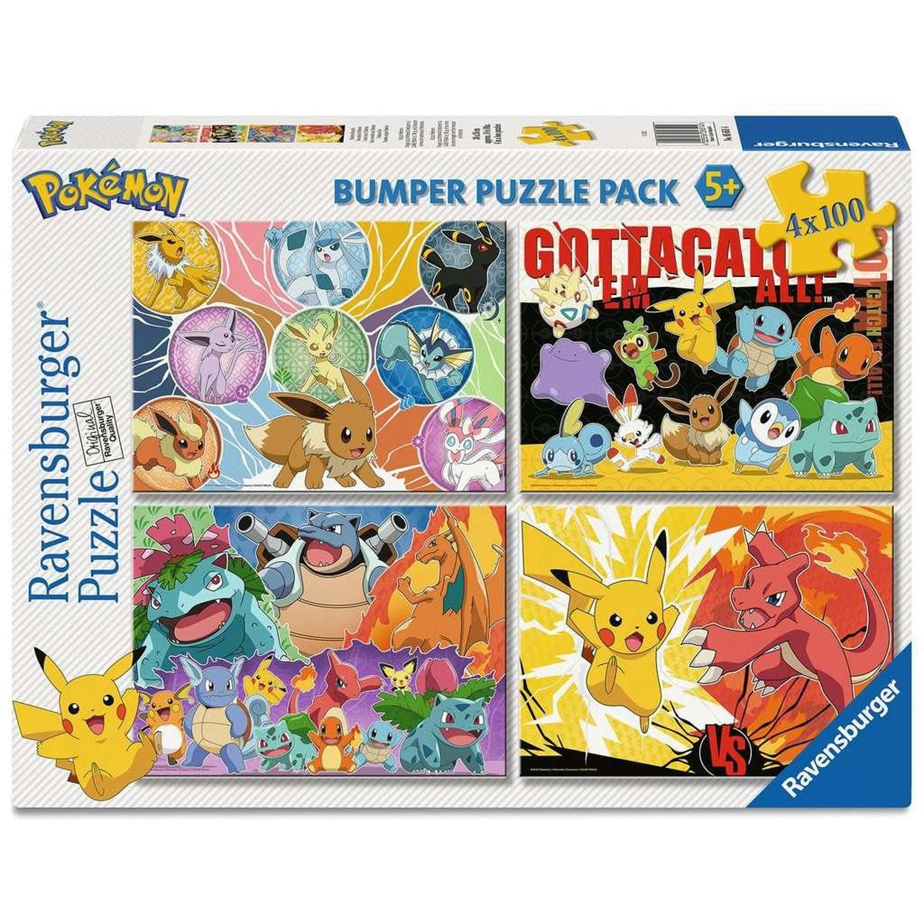 Immagine del prodotto Pokémon Puzzle Confezione da 4 Amici Pokémon (4x100 pezzi)