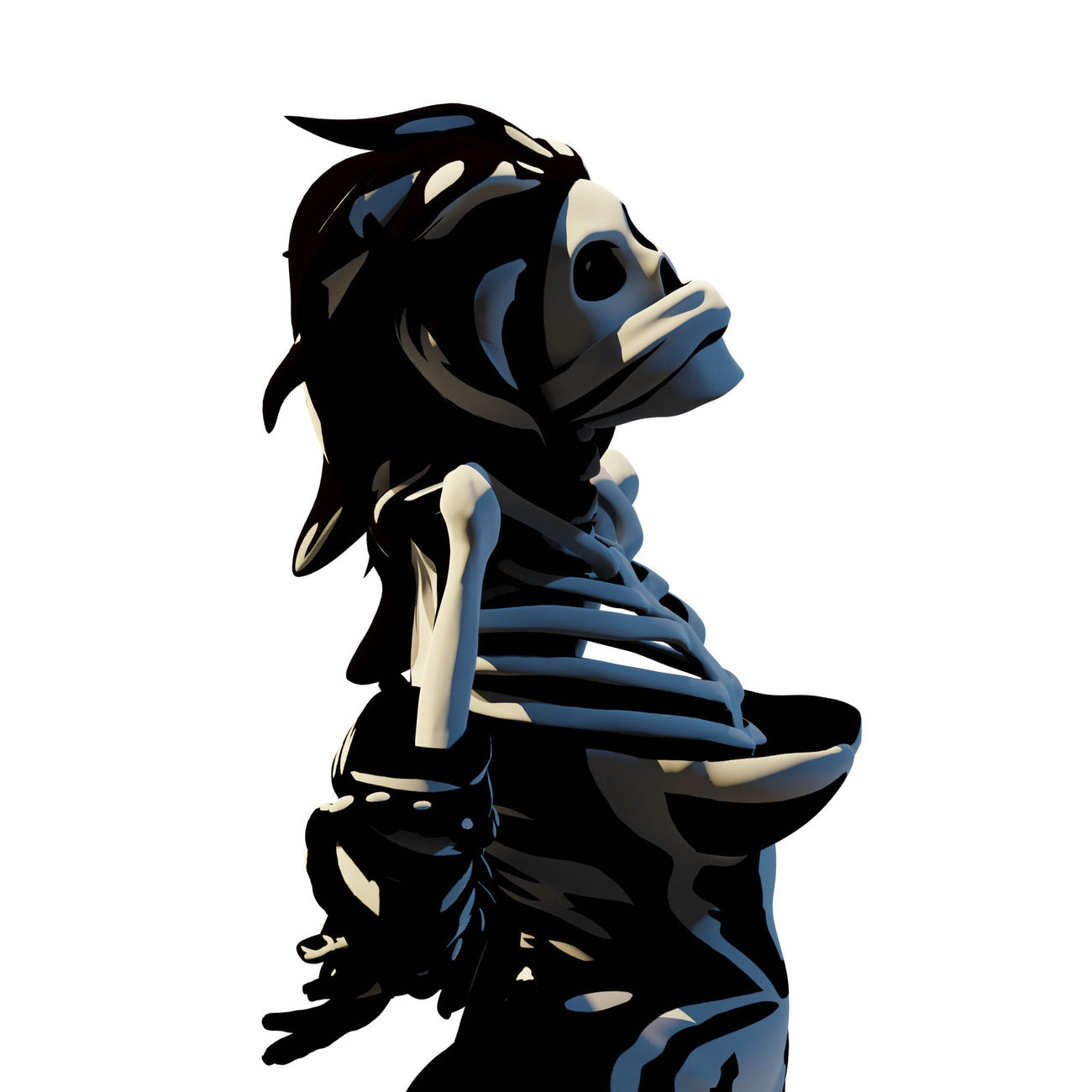 Product image Die Ärzte Statue 1/10 Gwendoline Skeleton 17 cm