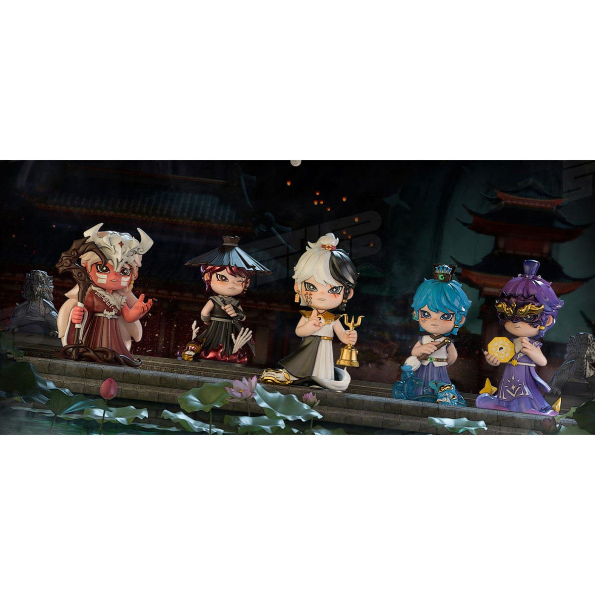 Immagine del prodotto Figure da collezione Original Character Huozai Wusheng Group Portrait Series assortimento 8 cm (6)