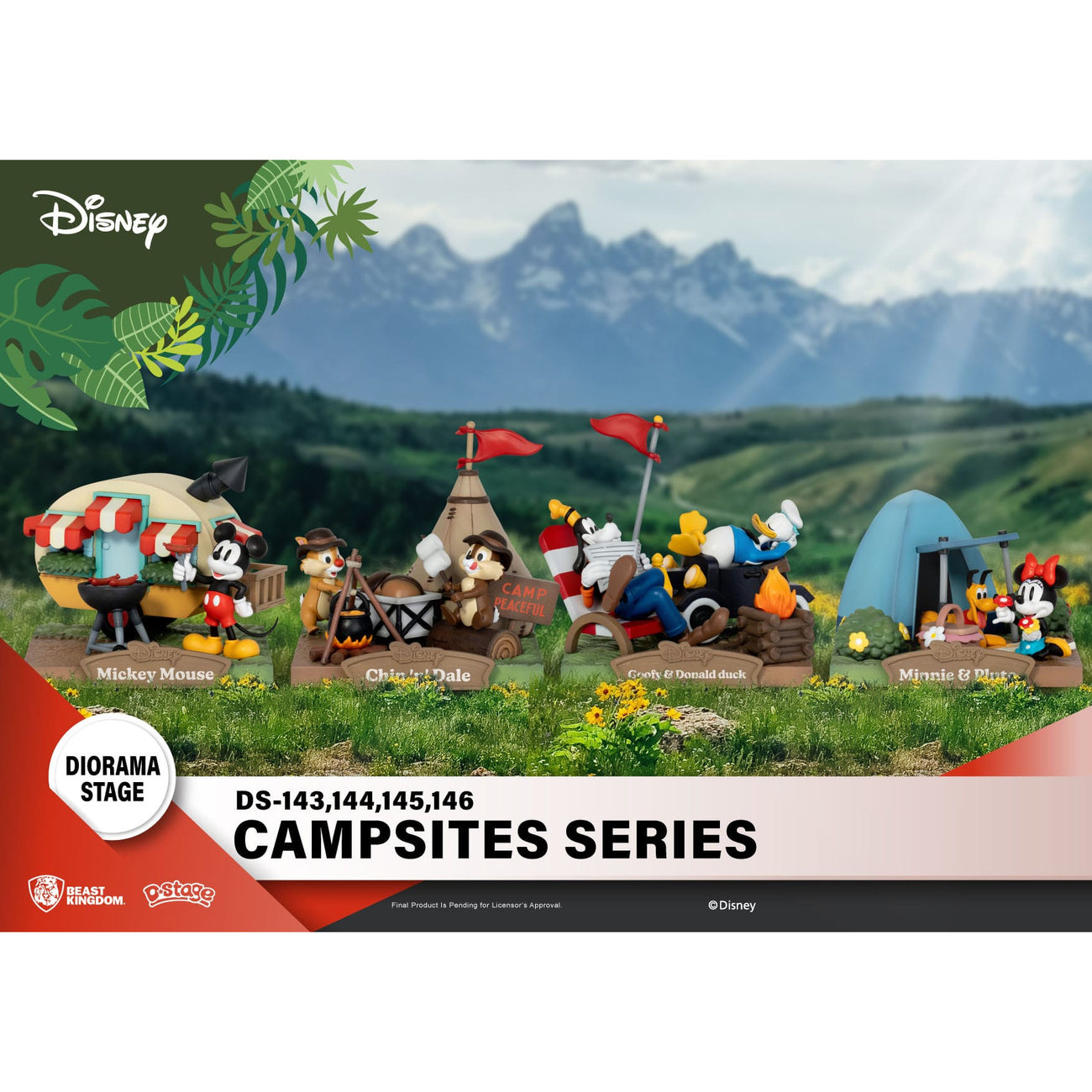 Immagine del prodotto Disney D-Stage Campsite Series Diorama PVC Cip & Ciop 10 cm