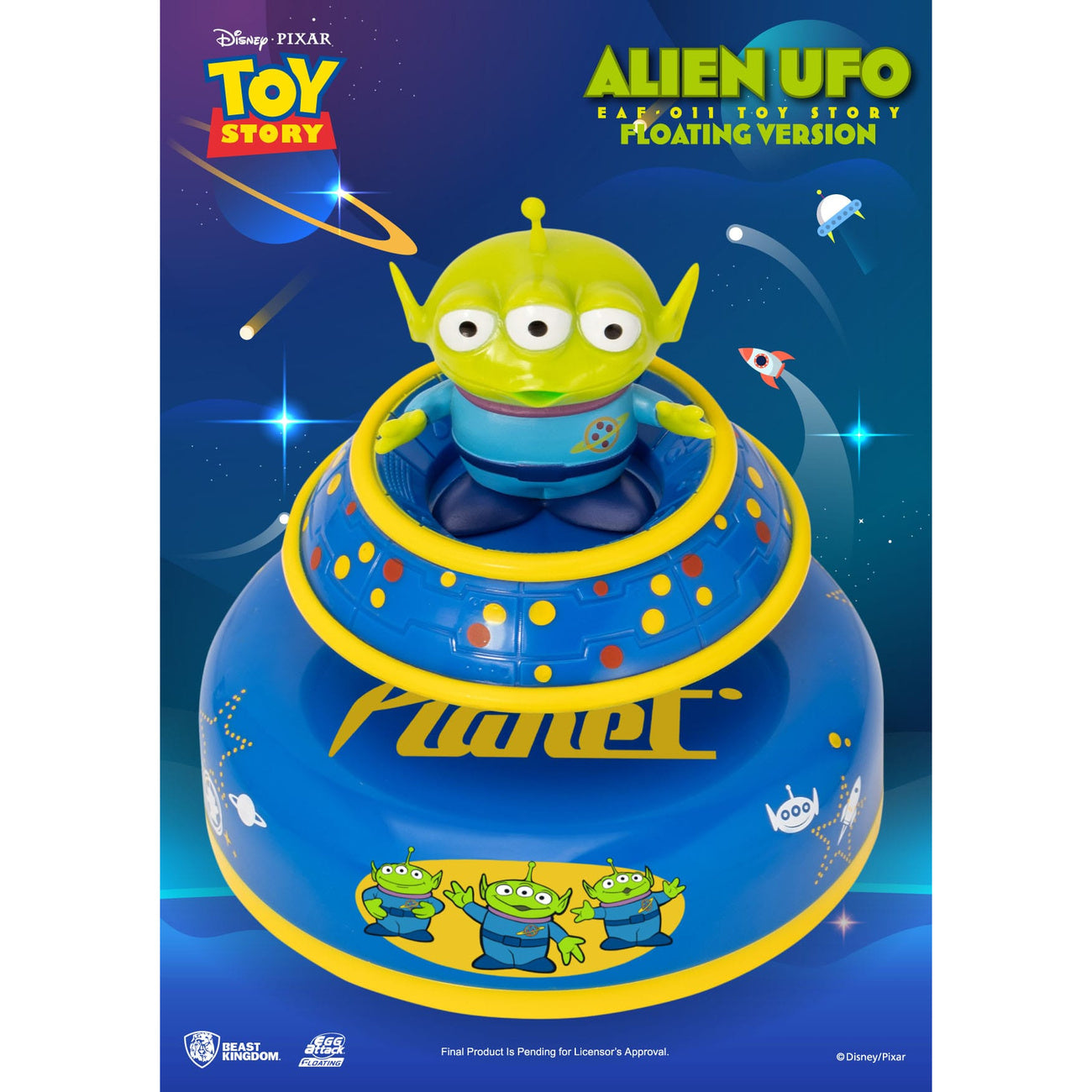 Immagine del prodotto Toy Story Egg Attack modello fluttuante Alien UFO 6 cm
