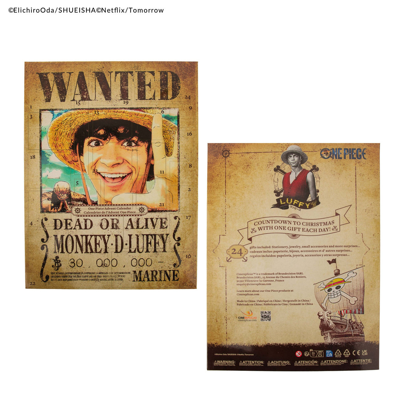 Immagine del prodotto Calendario dell’Avvento One Piece 2025