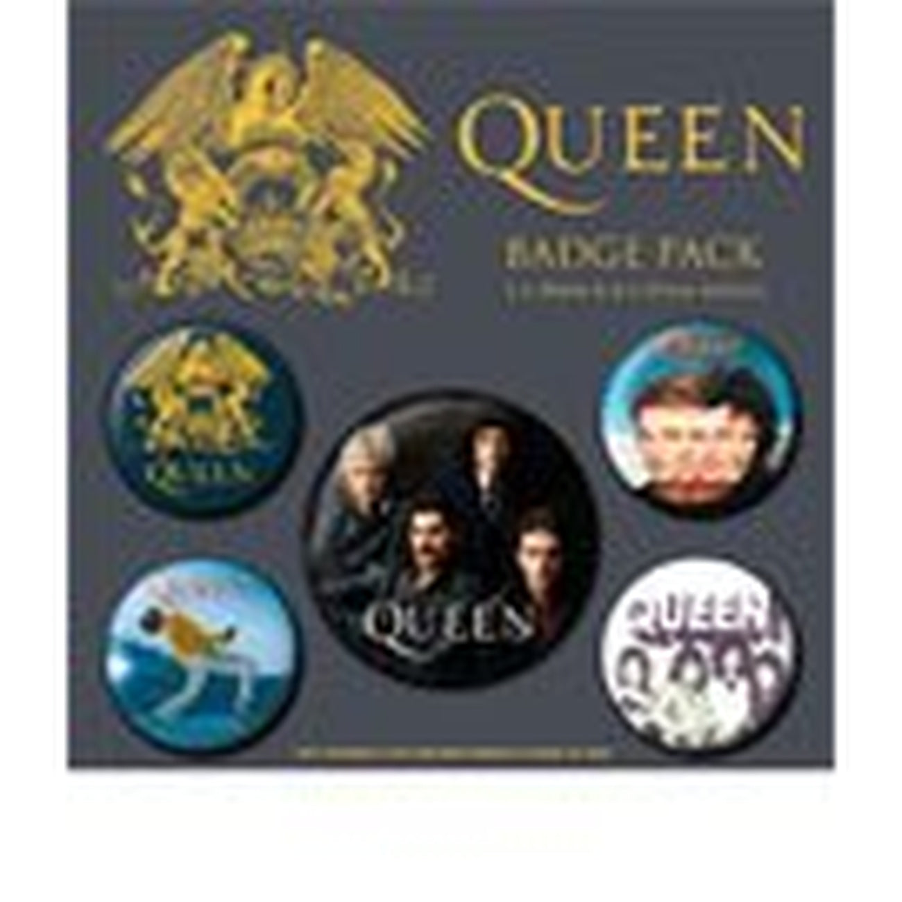Immagine del prodotto Set di 5 badge Queen Classic