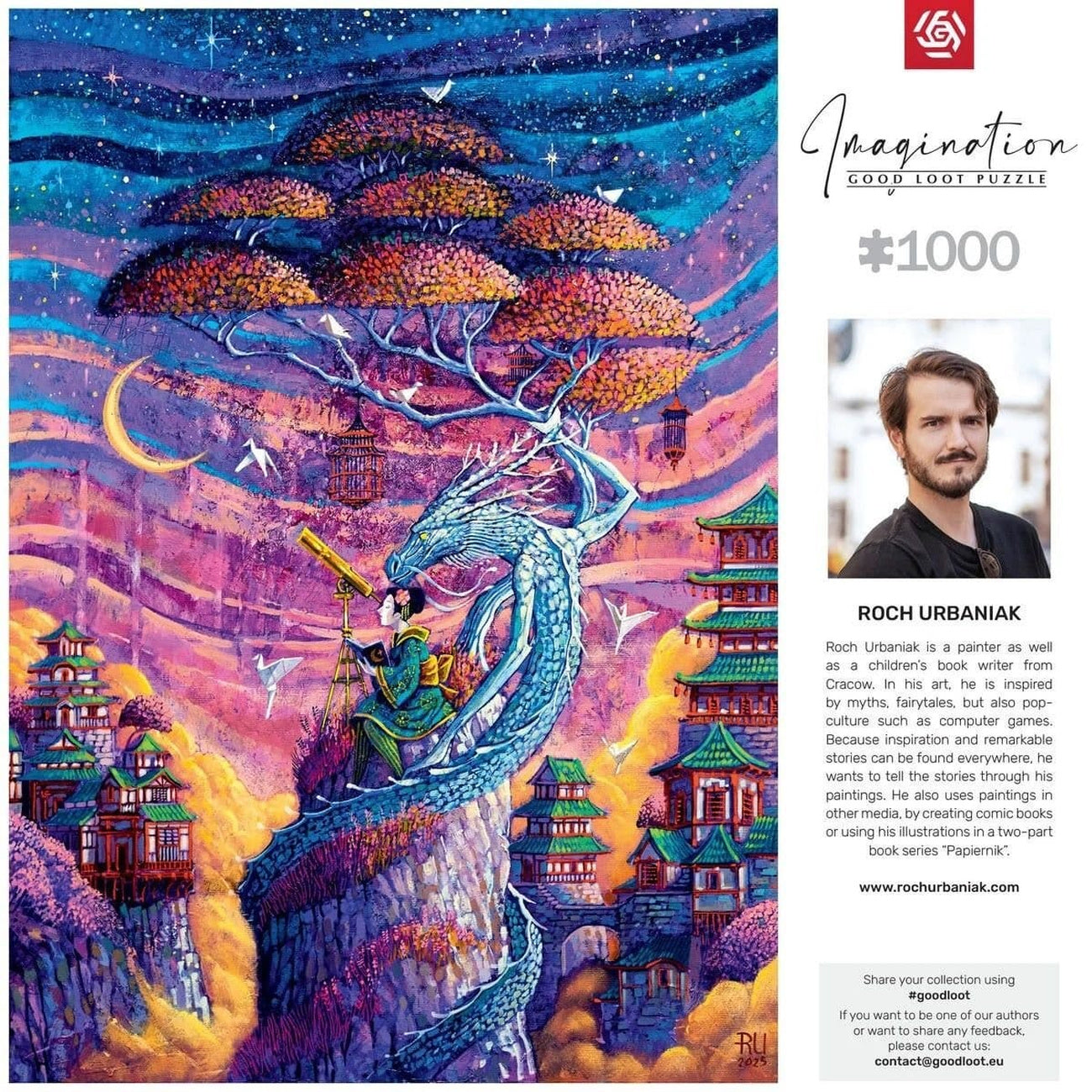 Immagine del prodotto Imagination Series Puzzle Roch Urbaniak Sakura i Ryu (1000 pezzi)