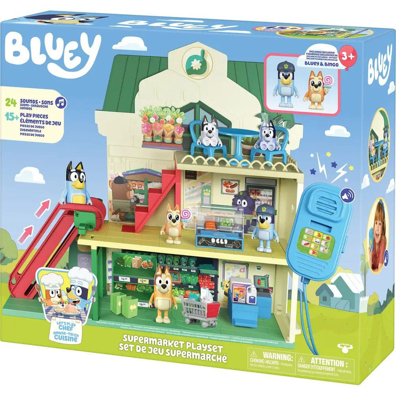 Immagine del prodotto Bluey Set di minifigure Bluey Let's Play Chef Supermercato