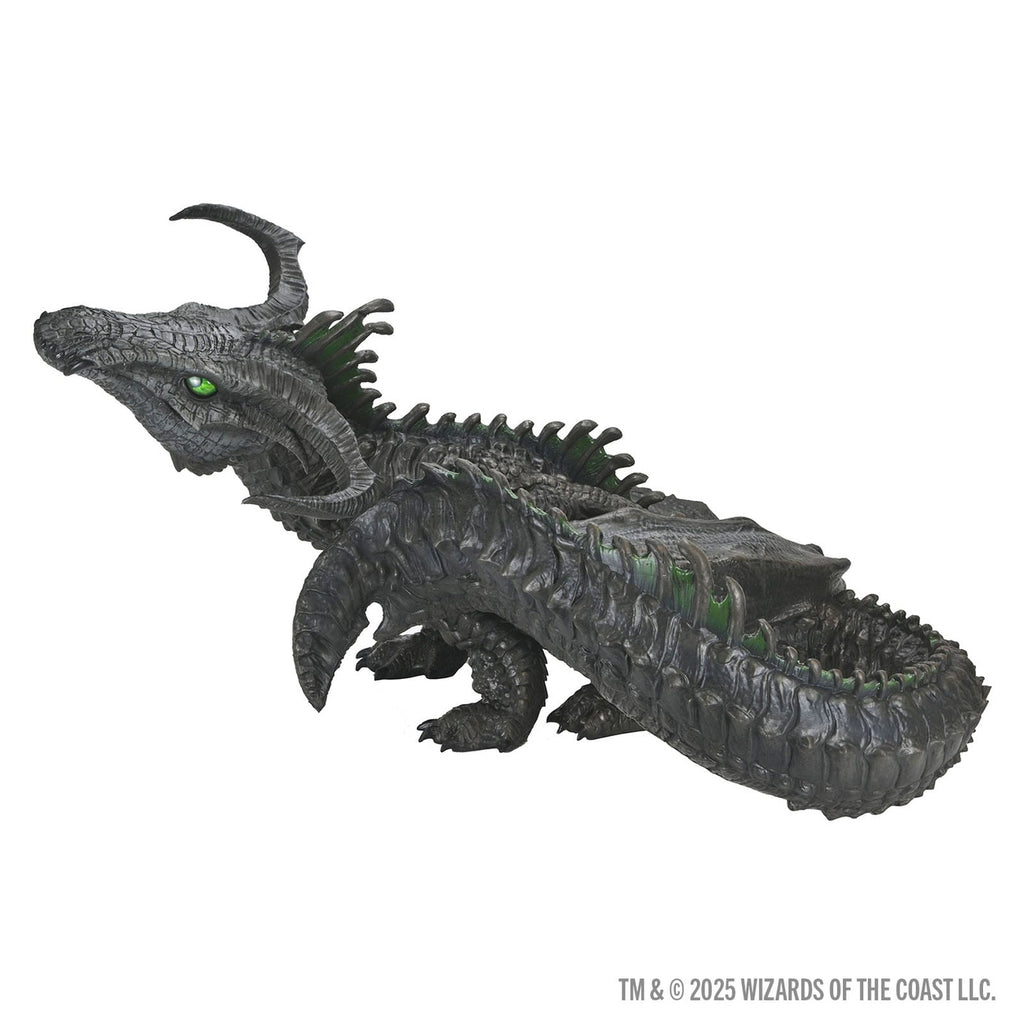 Immagine del prodotto D&amp;D Replicas of the Realms figura in schiuma Black Dragon Wyrmling a grandezza naturale 46 cm