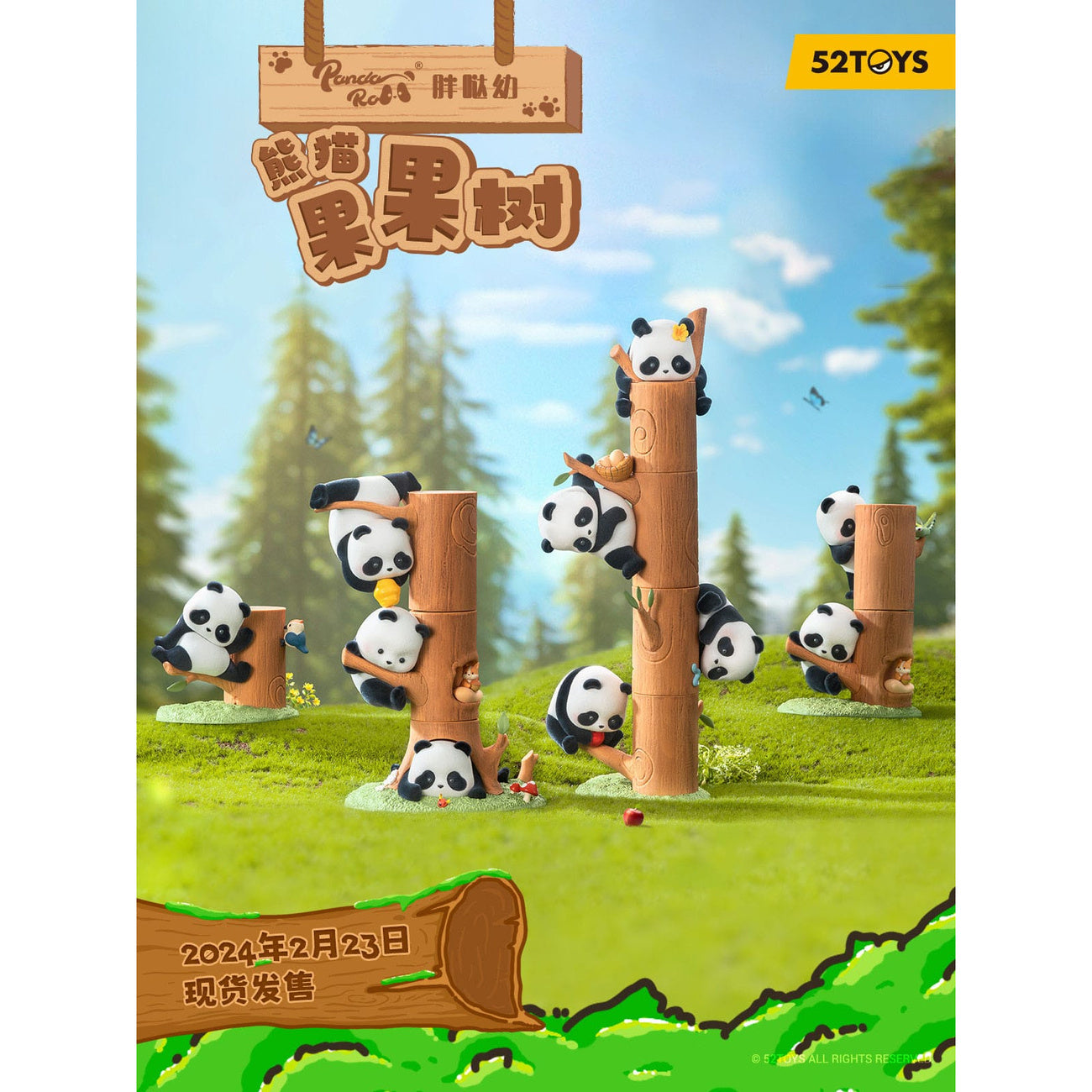 Immagine del prodotto Panda Roll Blind Box Set di Figure Assortimento Fruit Tree Climbing 7 cm (8)