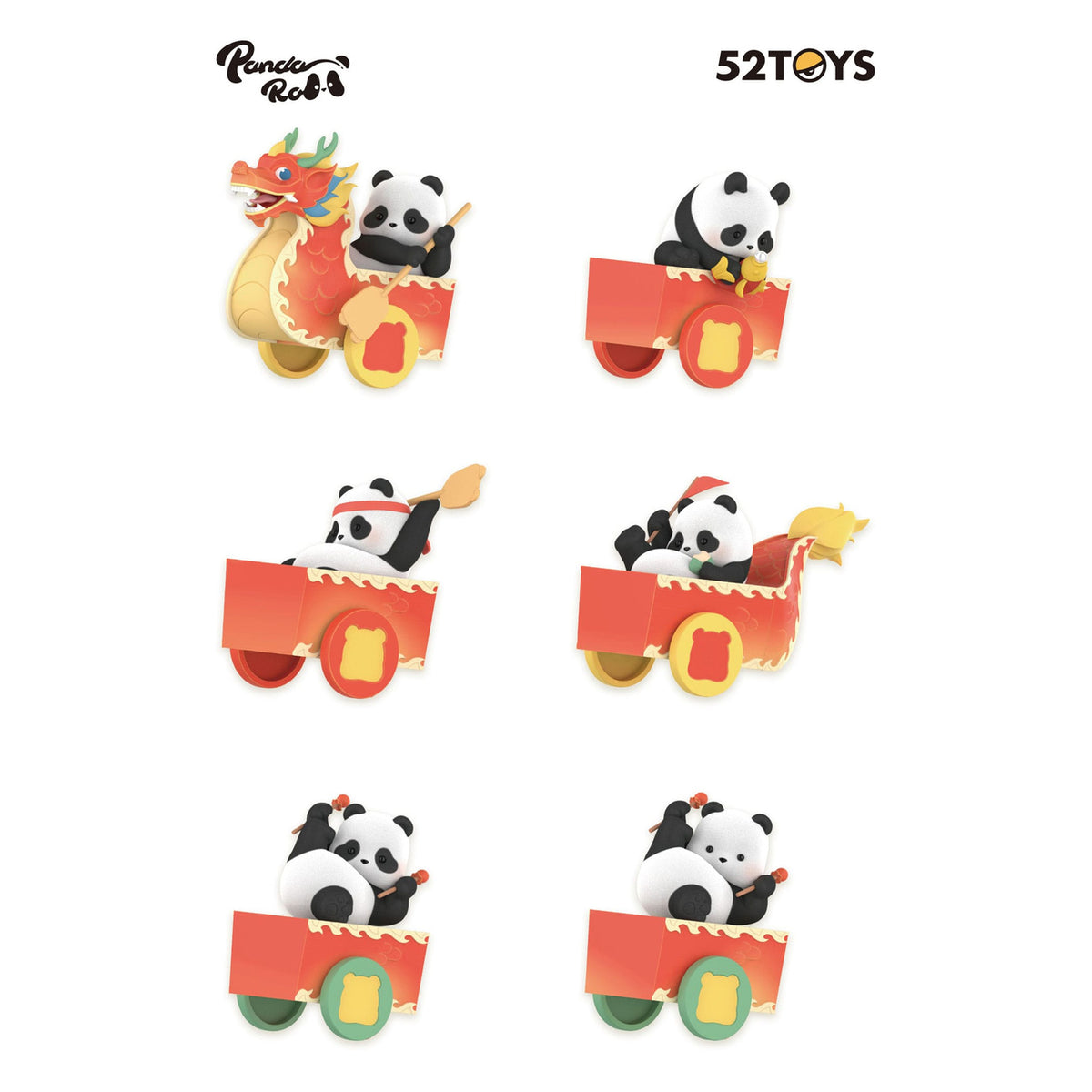 Immagine del prodotto Panda Roll assortimento figure Blind Box Dragon Boat Racing 10 cm (4)