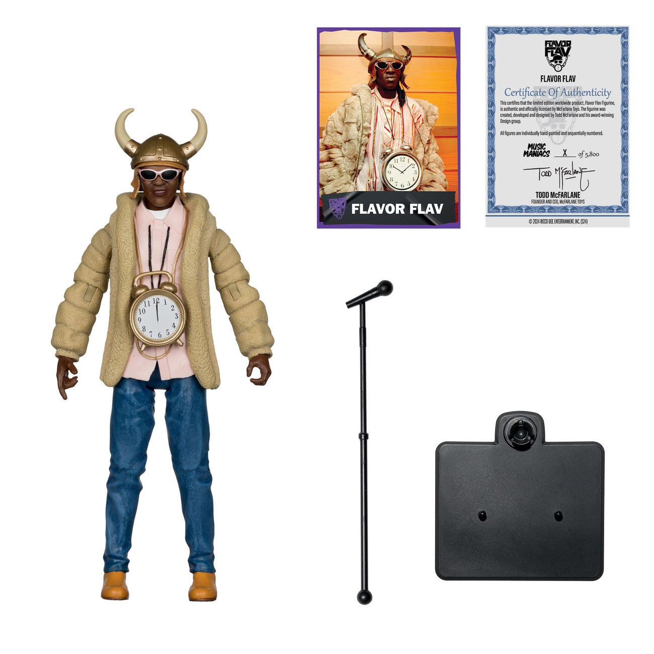 Immagine del prodotto Action figure Music Maniacs Hip Hop Flavor Flav 16 cm