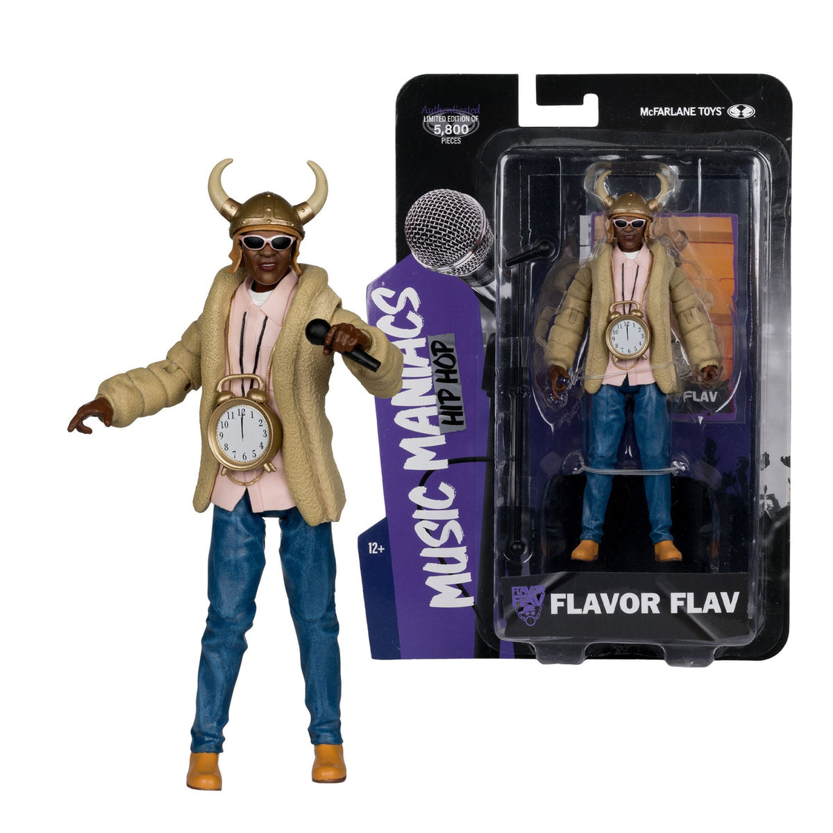 Immagine del prodotto Action figure Music Maniacs Hip Hop Flavor Flav 16 cm