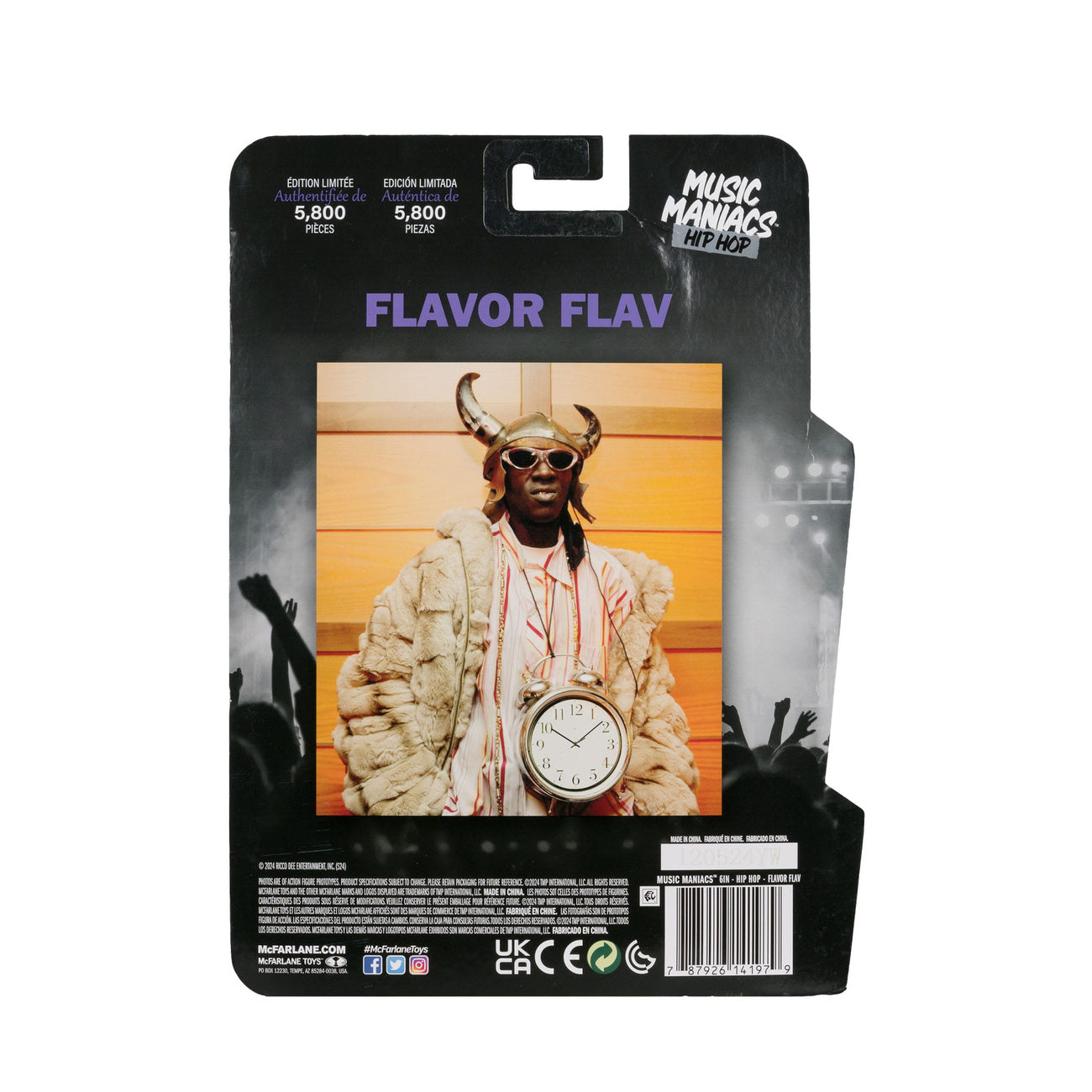 Immagine del prodotto Action figure Music Maniacs Hip Hop Flavor Flav 16 cm