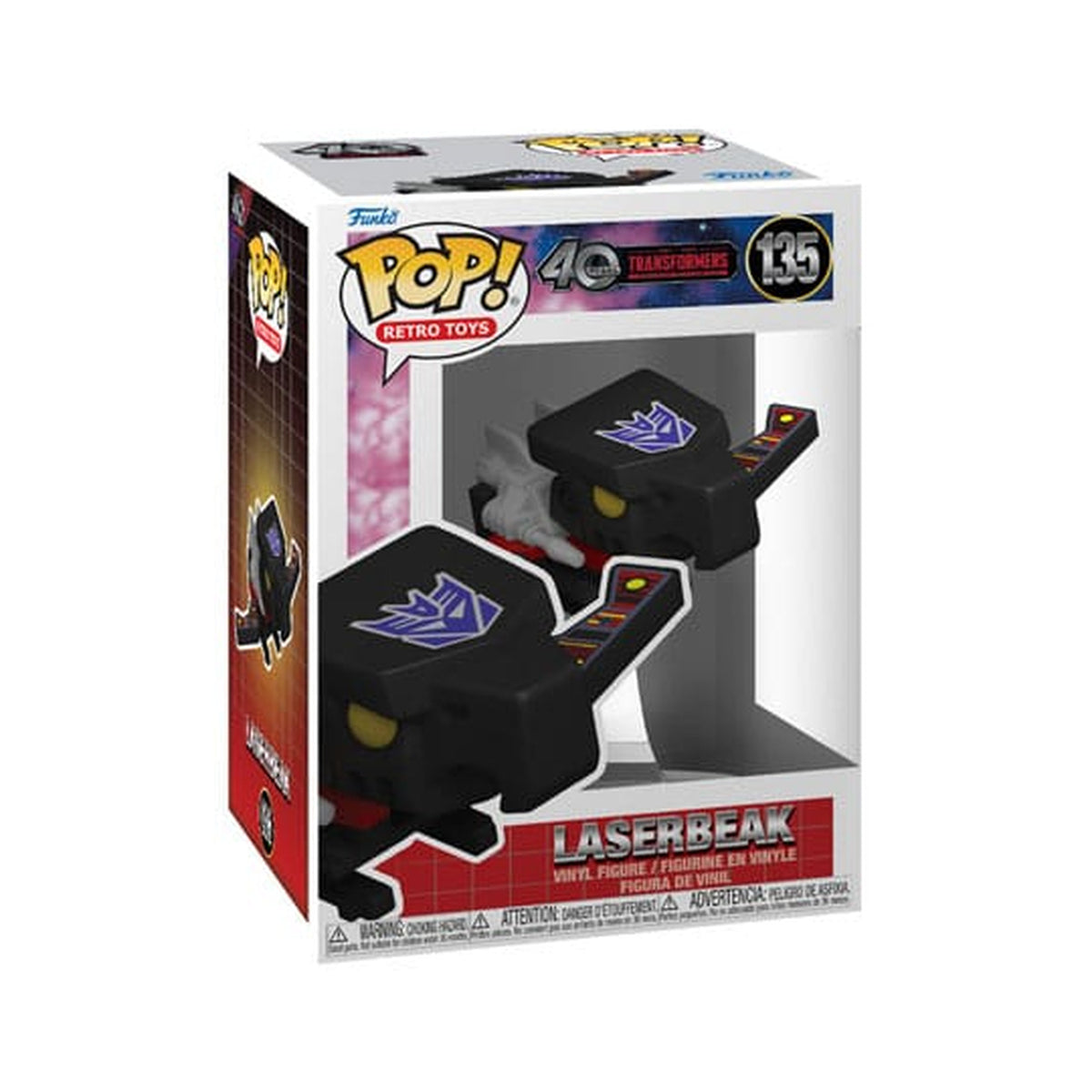 Immagine del prodotto Transformers Retro Series POP! TV Figure in vinile Laserbeak w/CH 9 cm Assortimento (6)