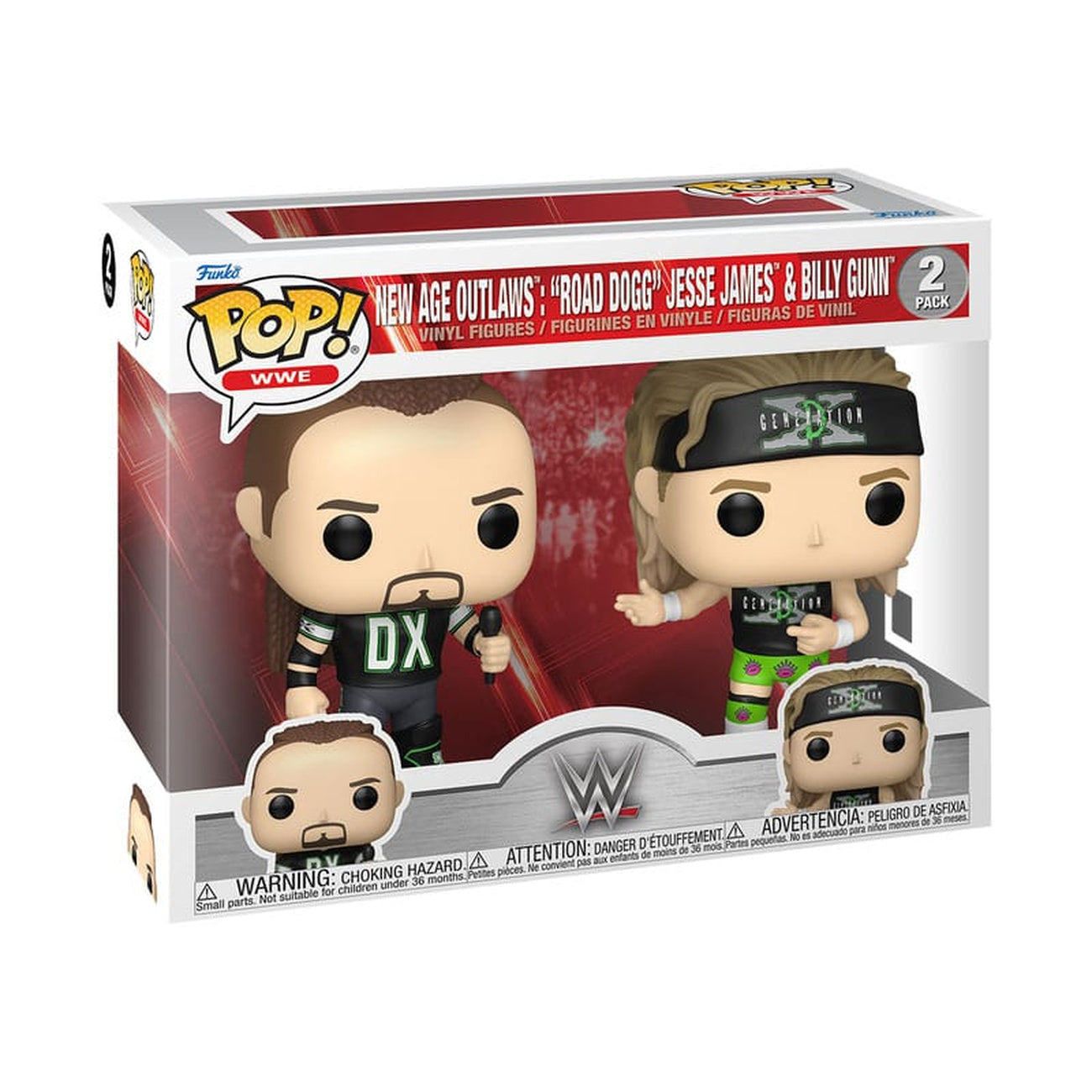 Immagine del prodotto WWE POP! Television Figure in Vinile Set da 2 New Age Outlaws 9 cm