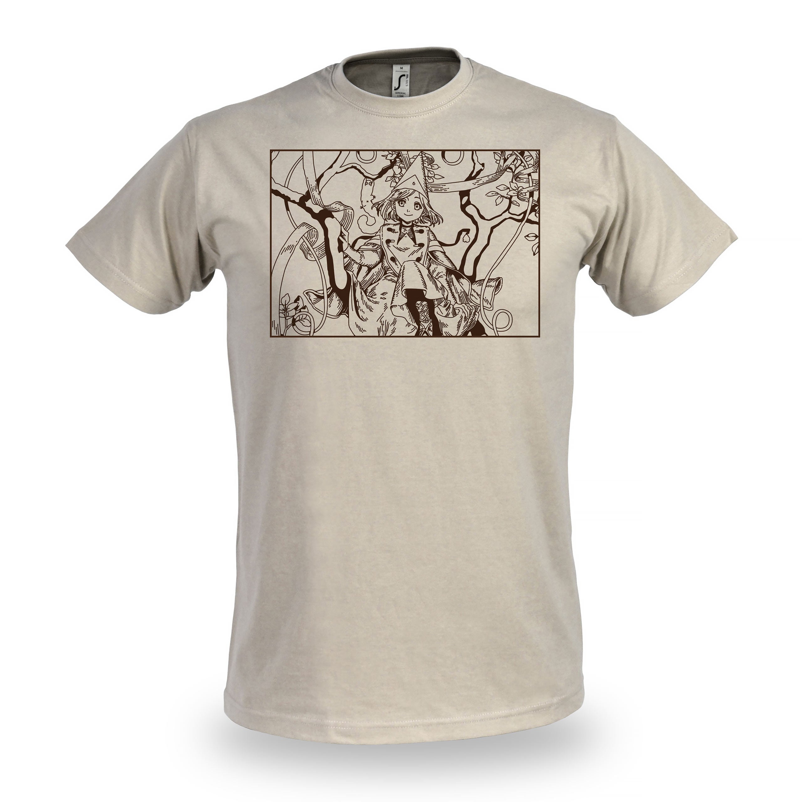 Immagine del prodotto T-shirt beige per fan di Coco e Atelier of Witch Hat