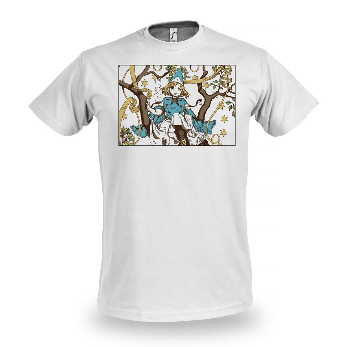 Immagine del prodotto T-shirt per fan di Coco e Atelier of Witch Hat Limited Edition bianca