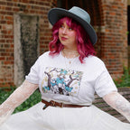 Immagine del prodotto T-shirt per fan di Coco e Atelier of Witch Hat Limited Edition bianca
