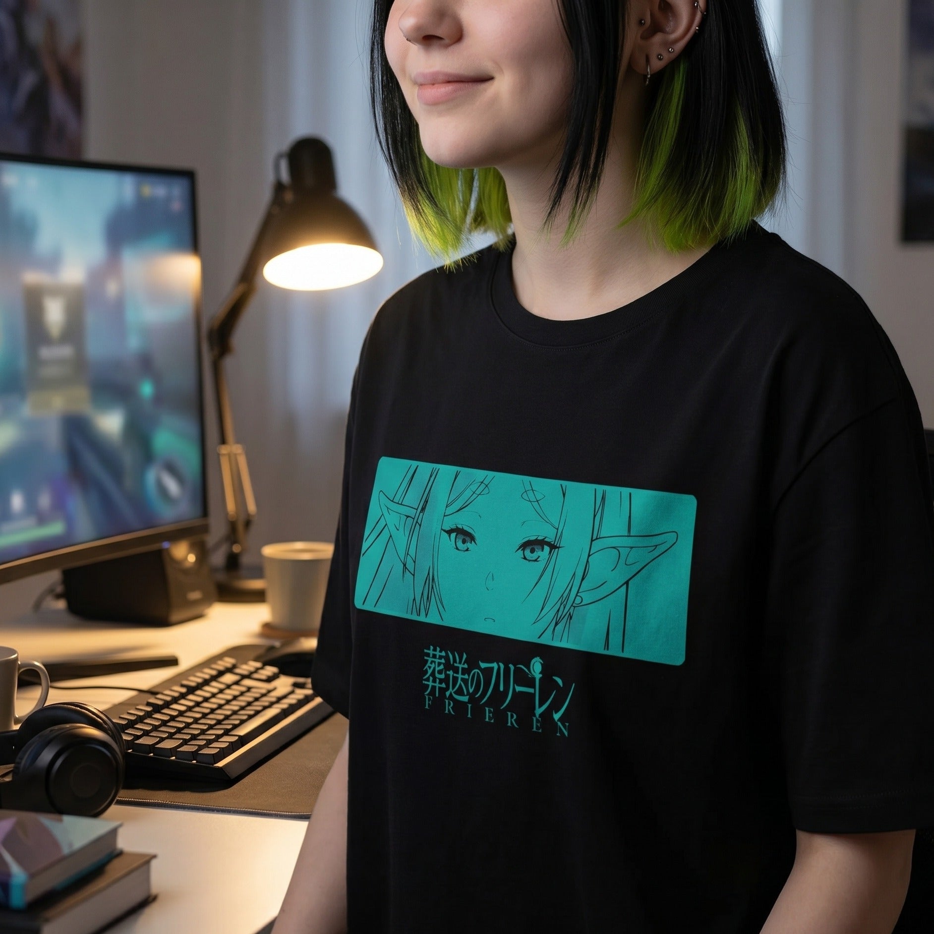 Immagine del prodotto Frieren - T-shirt personaggio nera