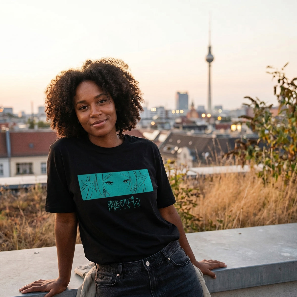 Immagine del prodotto Frieren - T-shirt personaggio nera