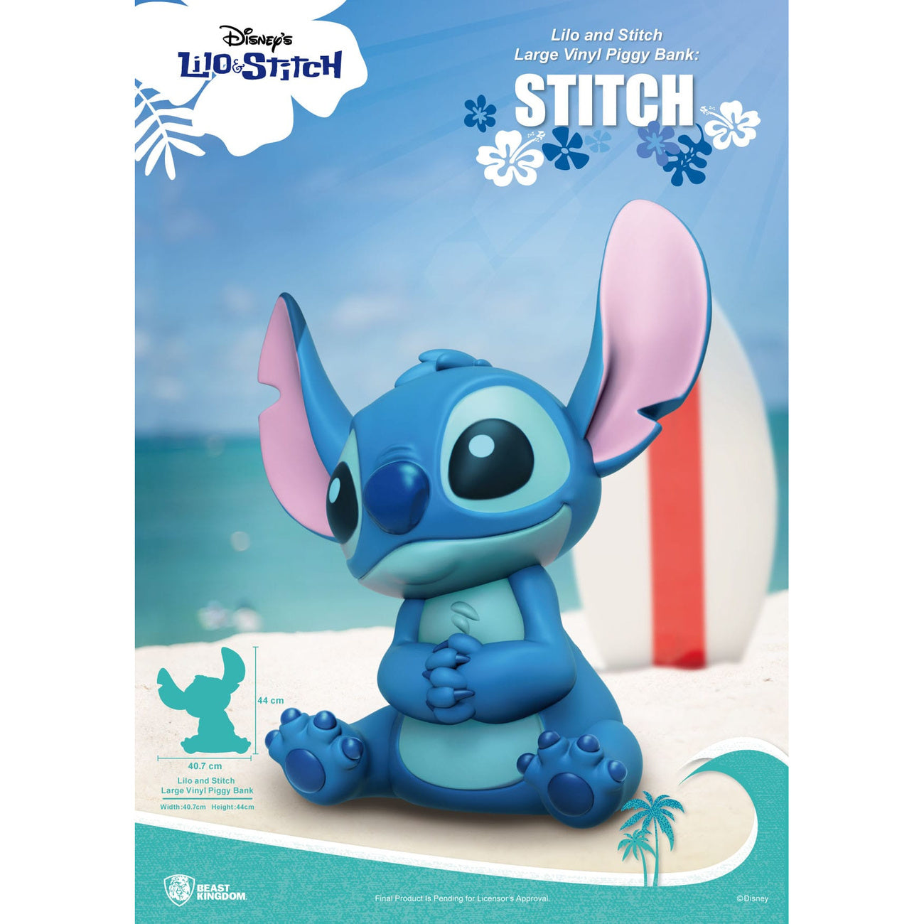 Product image Lilo & Stitch Piggy Vinyl Money Box Stitch 44 cm