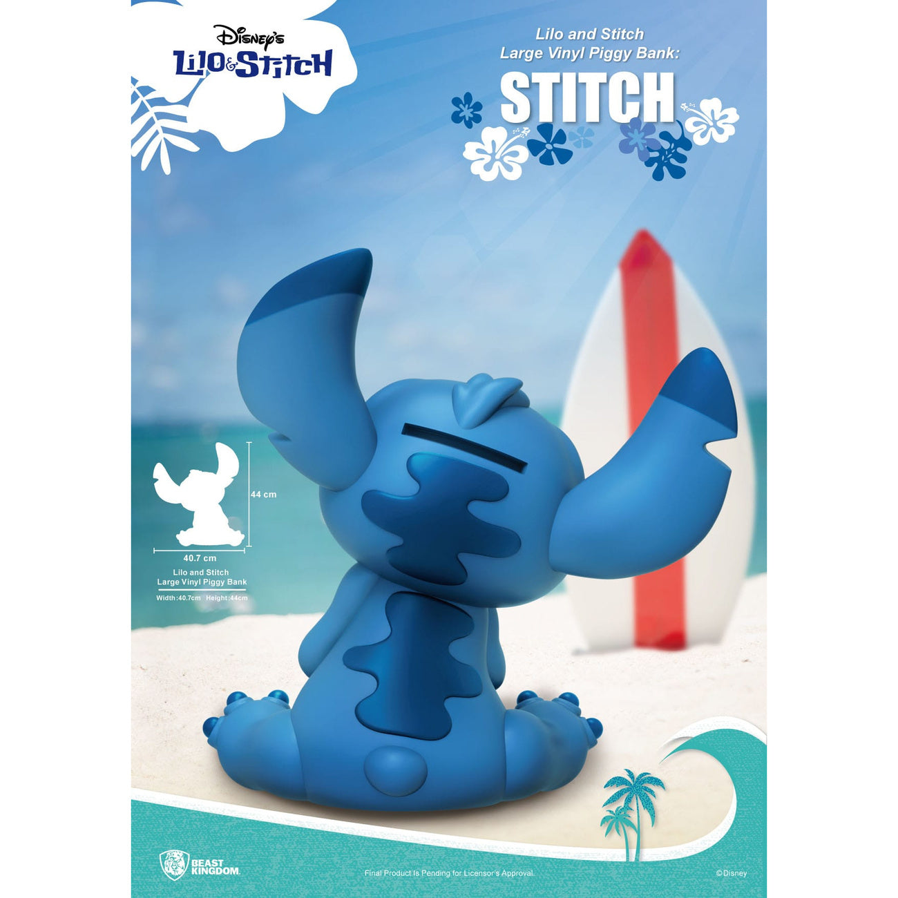 Product image Lilo & Stitch Piggy Vinyl Money Box Stitch 44 cm