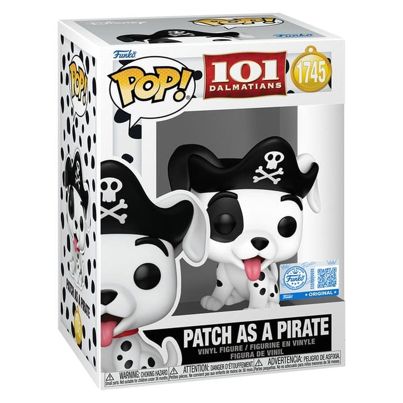 Immagine del prodotto La carica dei 101 Figura in vinile POP! Disney Patch (Pirati)