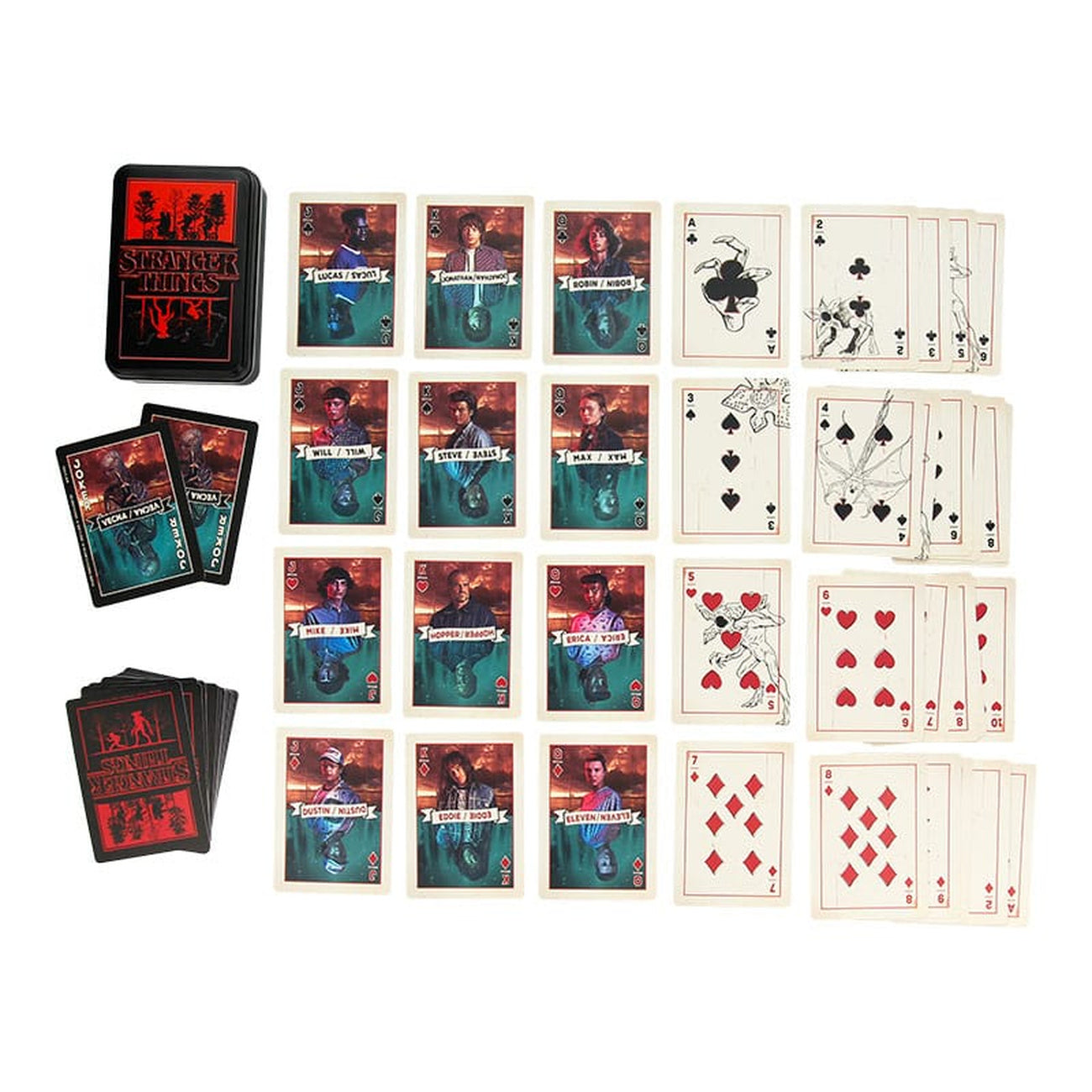 Immagine del prodotto Stranger Things 5 Carte da gioco Metallo
