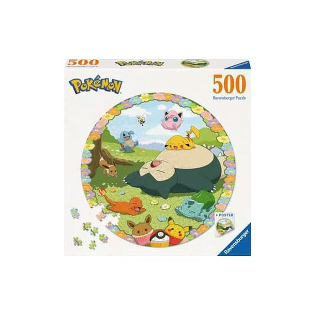 Immagine del prodotto Puzzle rotondo Pokémon Pokémon floreali (500 pezzi)
