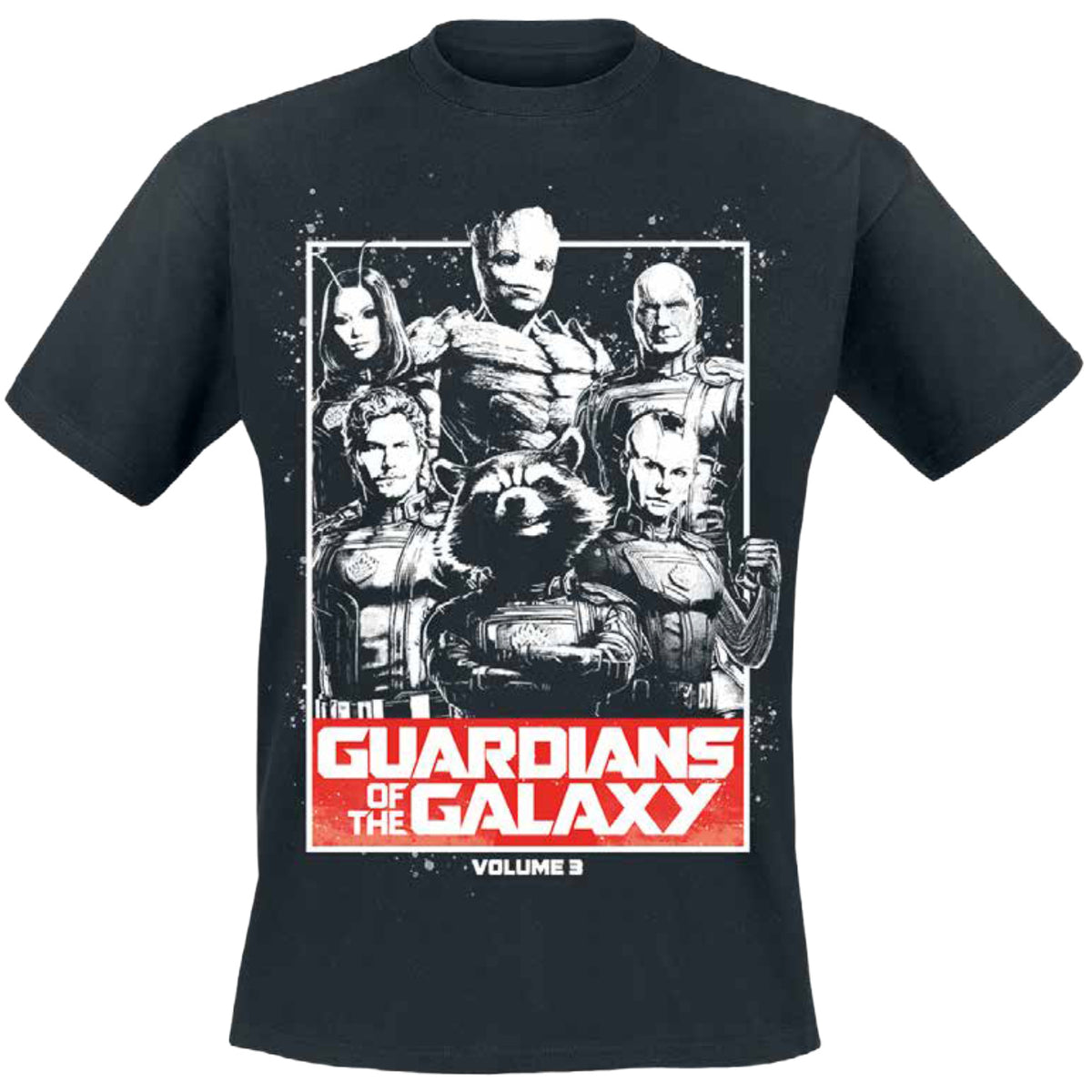 Immagine del prodotto T-shirt Guardians Vol. 3 nera - Guardians of the Galaxy