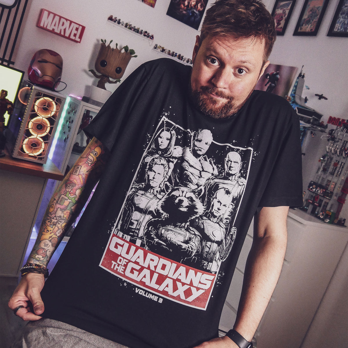 Immagine del prodotto T-shirt Guardians Vol. 3 nera - Guardians of the Galaxy