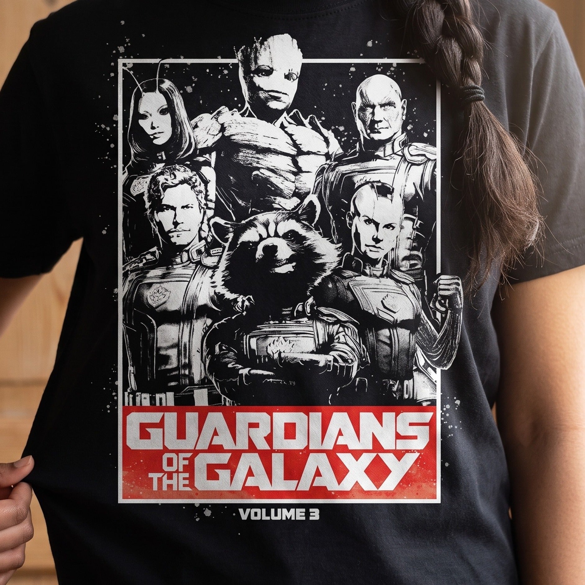 Immagine del prodotto T-shirt Guardians Vol. 3 nera - Guardians of the Galaxy