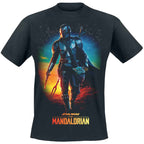 Immagine del prodotto T-shirt Through The Galaxy nera – Star Wars The Mandalorian