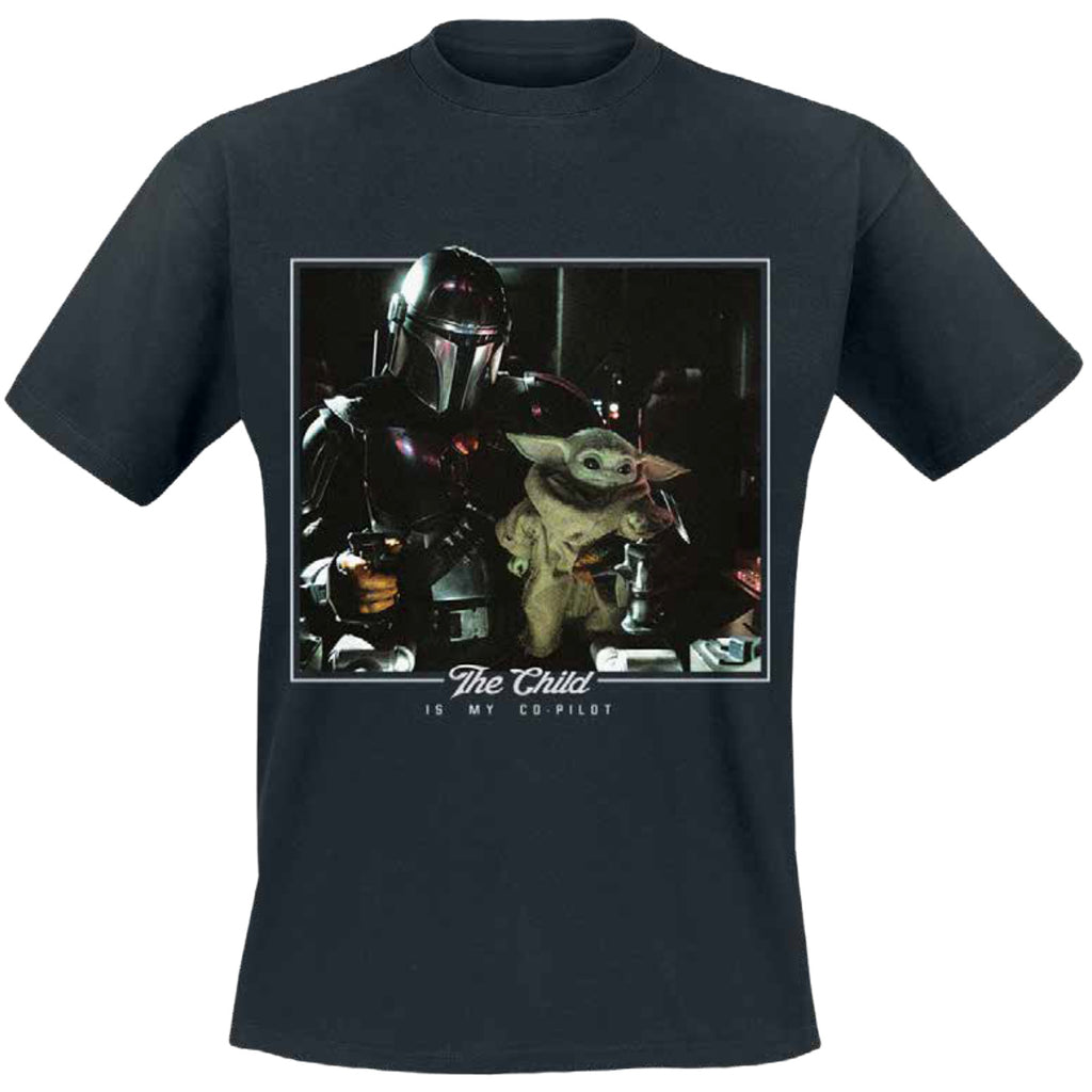 Immagine del prodotto The Child is My Co-Pilot T-shirt nera - Star Wars The Mandalorian