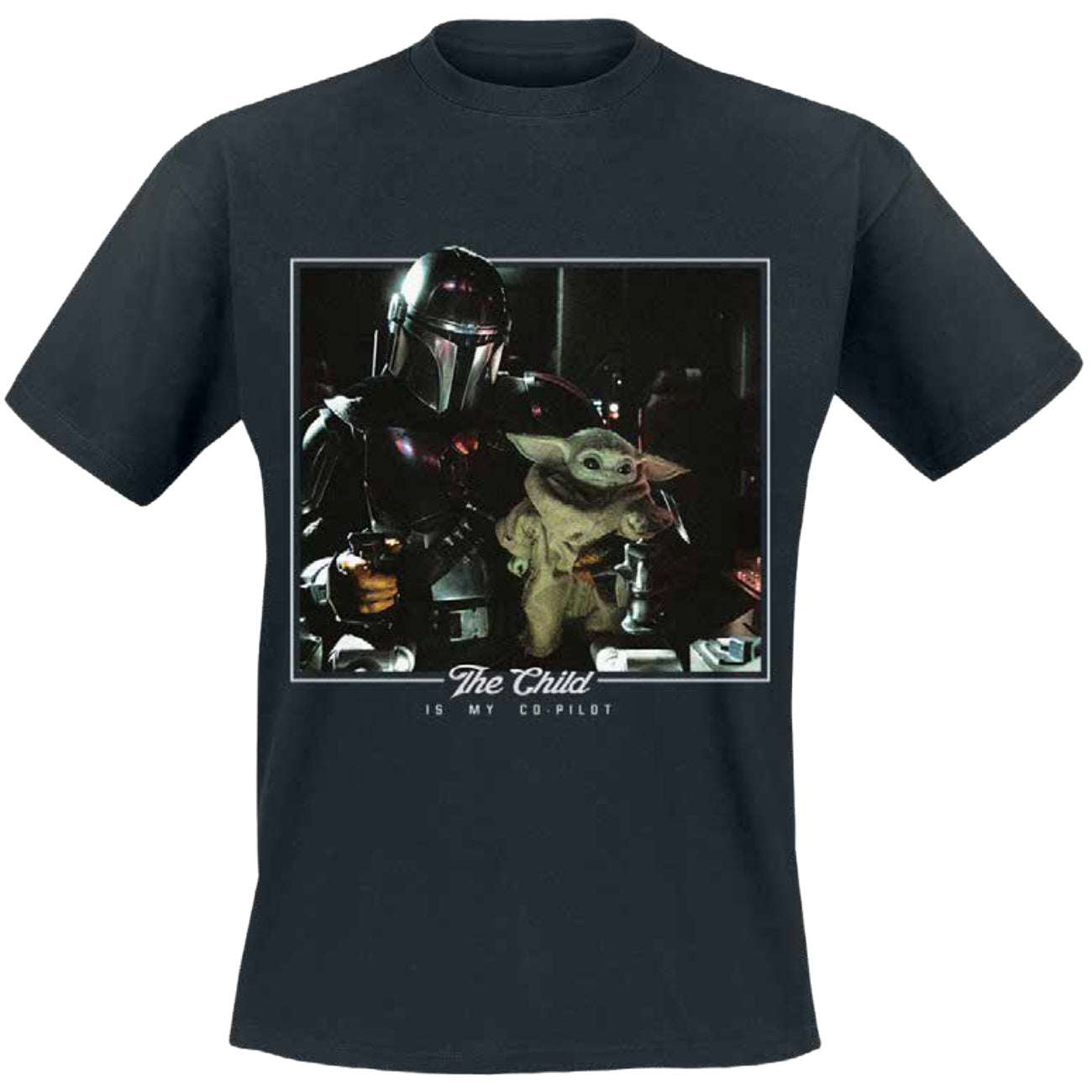 Immagine del prodotto The Child is My Co-Pilot T-shirt nera - Star Wars The Mandalorian