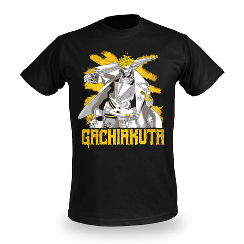 Immagine del prodotto T-shirt Enjin nera per fan di Gachiakuta