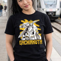 Immagine del prodotto T-shirt Enjin nera per fan di Gachiakuta