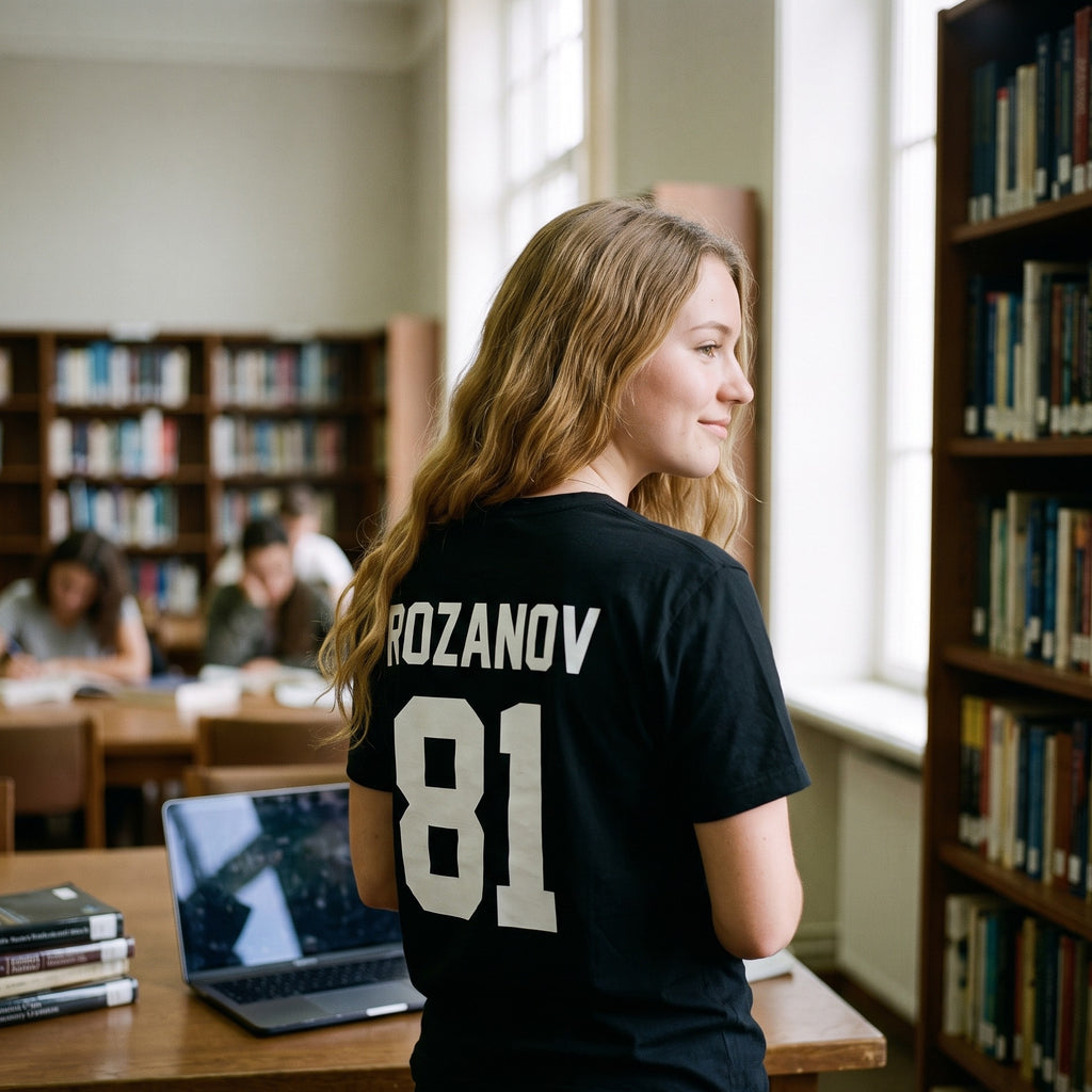 Immagine del prodotto T-shirt maglia Rozanov per fan di Heated Rivalry